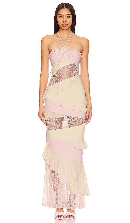 Blush Petal Dream Maxi Dress