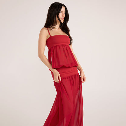 Crimson Escape Gown