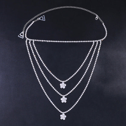 Rhinestone Shoulder Chain – Glam Dress Accessory