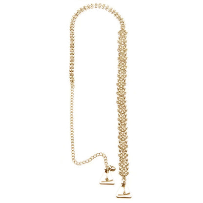 Rhinestone Shoulder Chain – Glam Dress Accessory