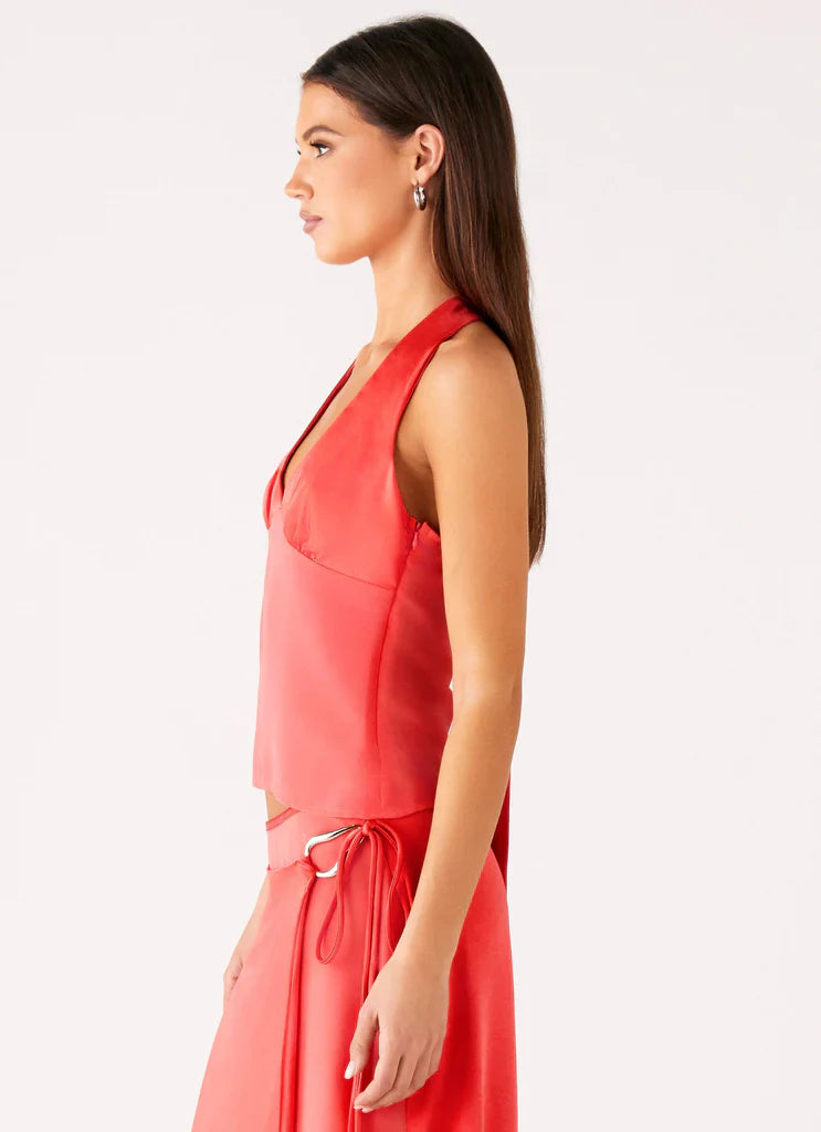 Last Summer Halter Crop Top